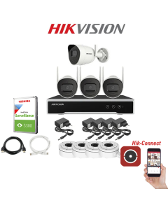 BEŽIČNI VIDEO KOMPLET HIKVISION S 4 KAMERE NK44W0H