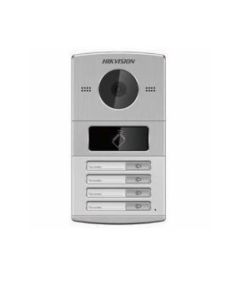 IP vanjski interfonski panel HikVision DS-KV8402-IM četiri pozivna tipka, kamera 1,3Mpx, čitač kartica, aluminijsko kućište 